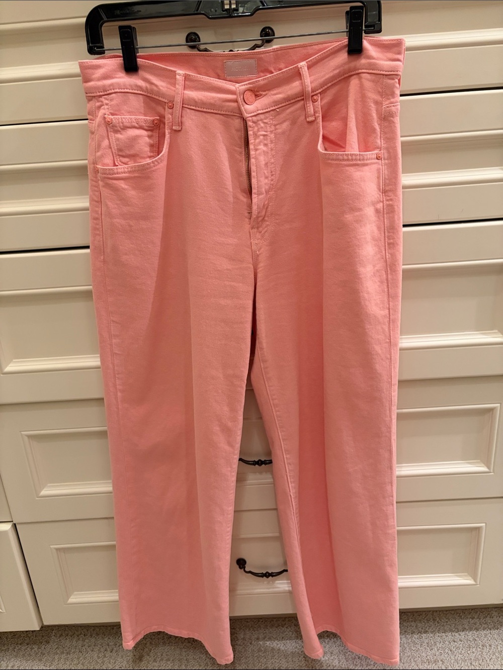 Mother coral size 29 Straight-Leg Jeans